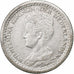 Países Bajos, Wilhelmina I, 10 Cents, 1918, Utrecht, Plata, MBC, KM:145