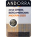 Andorra, 2 Euro, Ibero-American Summit, Coin card.FDC, 2020, Bimetálico, FDC