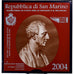 San Marino, 2 Euro, Bartolomeo Borghesi, Coin card.FDC, 2004, Rome