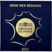 Frankreich, 200 Euro, Régions françaises, PP, 2012, MDP, Gold, STGL