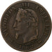 Frankrijk, Napoleon III, 2 Centimes, 1862, Bordeaux, Bronzen, ZF, Gadoury:155