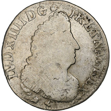 Frankrijk, Louis XIV, 1/4 Ecu aux palmes, 1694, Montpellier, réformé, Zilver