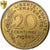 França, 20 Centimes, Marianne, 1968, Paris, Alumínio-Bronze, PCGS, MS66