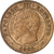 Francia, Napoleon III, 2 Centimes, 1853, Marseille, Bronzo, BB, Gadoury:103