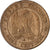 Frankreich, Napoleon III, 2 Centimes, 1853, Marseille, Bronze, SS, Gadoury:103