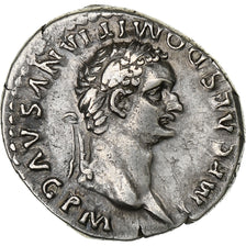 Domitian, Denarius, 81, Rome, Silver, AU(50-53), RIC:58