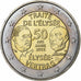 Francia, 2 Euro, 50 ans du traité de l'Élysée, 2013, MDP, Bimetálico, SC