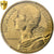 França, 10 Centimes, Marianne, 1971, Paris, Alumínio-Bronze, PCGS, MS66
