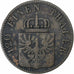 Kingdom of Prussia, Wilhelm I, 3 Pfennig, 1862, Berlin, Cobre, BC+, KM:482