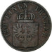 Kingdom of Prussia, Friedrich Wilhelm IV, 3 Pfennig, 1849, Berlin, Rame, MB+