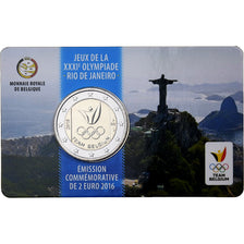 Belgien, 2 Euro, Summer Olympics Rio de Janeiro, Coin card, 2016, Brussels