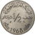 Tunisia, 1/2 Dinar, 1968, Pattern, Srebro, MS(60-62)