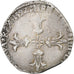 Francia, Henri IV, 1/4 Ecu, 1592, Bordeaux, Argento, MB+, Gadoury:597