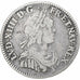 France, Louis XIV, 1/12 Ecu à la mèche courte, 1644, Paris, Argent, TB+