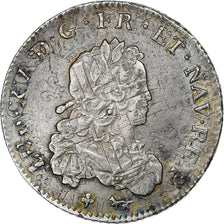 France, Louis XIV, 1/3 écu de France, 1720, Paris, réformé, Argent, TTB