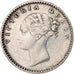 Inde britannique, Victoria, 1/4 Rupee, 1840, Bombay, Argent, TB+, KM:453.1