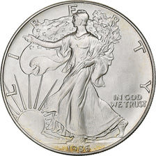 Estados Unidos, 1 Dollar, 1 Oz, Silver Eagle, 1986, Philadelphia, Plata, SC+
