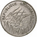 Gabon, 100 Francs, 1971, Monnaie de Paris, Nikiel, AU(50-53), KM:12