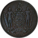 BRITS NOORDELIJK BORNEO, Cent, 1887, Heaton, Bronzen, ZF, KM:2