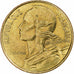 Frankreich, 5 Centimes, Marianne, 1988, Pessac, Aluminum-Bronze, SS+
