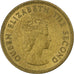 Jersey, Elizabeth II, 1/4 Shilling, 1957, London, Níquel-Latão, AU(50-53)