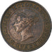 Ceylon, Victoria, Cent, 1870, Calcutta, Rame, BB, KM:29