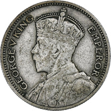 Fiji, George V, 6 Pence, 1934, London, Zilver, ZF, KM:3