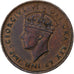 NEWFOUNDLAND, George VI, Cent, 1944, Ottawa, Bronze, SS+, KM:18