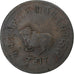 India, Princely state of Indore, 1/4 Anna, AH 1943/1886, Kupfer, S+, KM:32