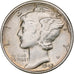 USA, Dime, Mercury, 1945, Philadelphia, Srebro, EF(40-45), KM:140