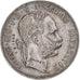 Austria, Franz Joseph I, Florin, 1889, Vienna, Countermarked, Plata, MBC