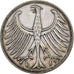 Niemcy, 5 Mark, 1951, Stuttgart, Srebro, EF(40-45), KM:112