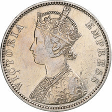 India-British, Victoria, Rupee, 1887, Bombay, Silver, EF(40-45), KM:492