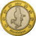 Martinique, Euro, Fantasy euro patterns, Essai-Trial, PP, 2005, Bi-Metallic