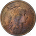 Francia, 2 Centimes, Daniel-Dupuis, 1903, Paris, Bronce, MBC+, Gadoury:107