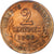 Francia, 2 Centimes, Daniel-Dupuis, 1903, Paris, Bronzo, BB+, Gadoury:107