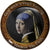 Włochy, Token, Vermeer, Girl with pearl earring, Miedź-Nikiel, EF(40-45)