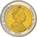 Tristan Da Cunha, Elizabeth II, 25 Pence, 2008, Bi-metallico, SPL-