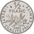 Francja, 1/2 Franc, Semeuse, 2001, Monnaie de Paris, Proof, Nikiel, MS(65-70)