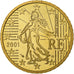 França, 50 Euro Cent, Proof, 2001, Monnaie de Paris, Nordic gold, MS(65-70)