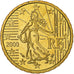 Francia, 10 Euro Cent, FS, 2000, Monnaie de Paris, Nordic gold, FDC, KM:1285