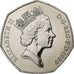 Regno Unito, Elizabeth II, 50 Pence, 1989, Llantrisant, Rame-nichel, FDC