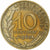 Frankreich, 10 Centimes, Marianne, 1963, Paris, Aluminum-Bronze, SS+