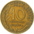 Frankreich, 10 Centimes, Marianne, 1968, Paris, Aluminum-Bronze, SS+