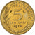 Francia, 5 Centimes, Marianne, 1970, Paris, Alluminio-bronzo, FDC, Gadoury:175