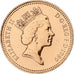 Verenigd Koninkrijk, Elizabeth II, Penny, 1989, Llantrisant, BU, Bronzen, FDC