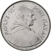 Vaticano, Paul VI, 50 Lire, 1967 - Anno V, Rome, Acero inoxidable, SC, KM:97