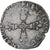 Francia, Henri III, 1/4 Ecu, 1587, Paris, Plata, BC+, Gadoury:494