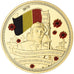 Belgique, Médaille, Centenaire de la Grande Guerre, 2014, Gold plated copper