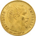 Francia, Napoleon III, 5 Francs, 1854, Paris, tranche lisse, Oro, MBC+